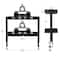 Mind Reader 2-Tier Desk Organizer with Clamp, Accessory Shelf for Office or Gaming, Office, Metal, Black